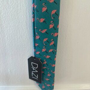 Men's Dazi Flamingo Skinny Necktie - NWT